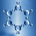 Image Cluster Hexagonal d'eau stucture photonique
